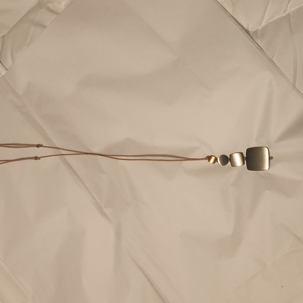 J Jill block necklace, silver